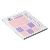かわいいデイリーオーガナイザーの名前 ノートパッド (アングル)
