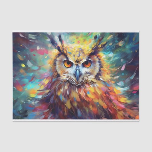 かわいいデコップフクロウ愛好家 薄葉紙 (正面)