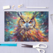 かわいいデコップフクロウ愛好家 薄葉紙 (クラフト)