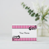 かわいいデザイナーフォト名刺テンプレート 名刺 (スタンド正面)