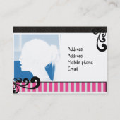 かわいいデザイナーフォト名刺テンプレート 名刺 (裏面)