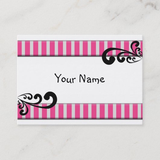 かわいいデザイナーフォト名刺テンプレート 名刺 (正面)