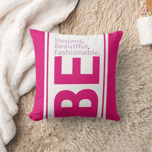 かわいいデザインことわざエレガントBe クッション (ブランケット)