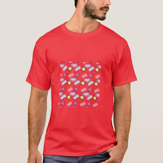 かわいいデザインの友達 Tシャツ (正面)