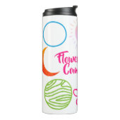 かわいいデザインの花銀河系組み合わせ タンブラー (回転左)