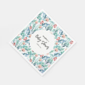 かわいいデザインの赤ちゃんシャワー用ペーパーナプキン。 スタンダードランチョンナプキン (角)