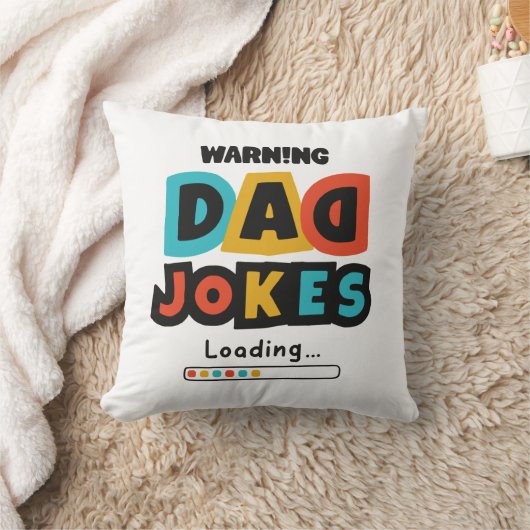 かわいいデザインパパジョーク読む父の日 クッション (ブランケット)