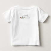 かわいいデザインパパジョーク読む父の日 ベビーTシャツ (裏面)