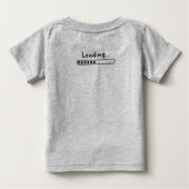 かわいいデザインパパジョーク読む父の日 ベビーTシャツ (裏面)