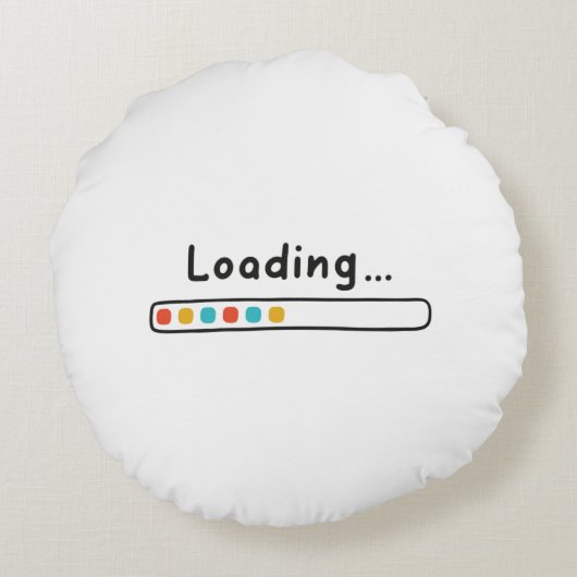 かわいいデザインパパジョーク読む父の日 ラウンドクッション (裏面)