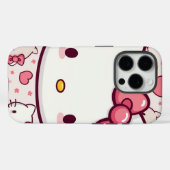 かわいいデザイン付き子猫 Case-Mate iPhoneケース (裏面 (横))