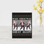 かわいいデザイン再素晴らし度クリスマスサンタトランプ カード (黄色い花)