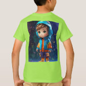 かわいいデザイン Tシャツ (裏面)