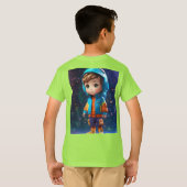 かわいいデザイン Tシャツ (裏面フル)