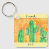 かわいいデザートサボテン キーホルダー (正面)