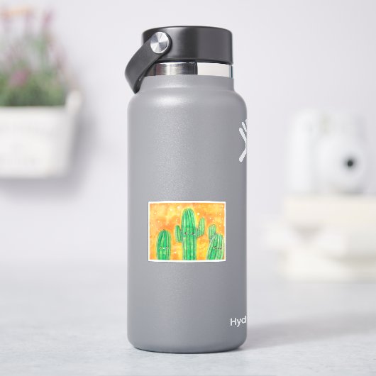 かわいいデザートサボテン シール (HydroFlask)