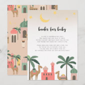 かわいいデザートテーマのラクダの赤ちゃんブックカード 招待状 (正面/裏面)