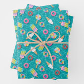 かわいいデザート ラッピングペーパーシート (インサイチュ)