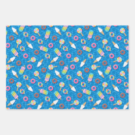 かわいいデザート ラッピングペーパーシート