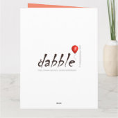 かわいいデジタルうさぎの感謝カード カード (裏面)