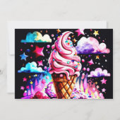 かわいいデジタル甘さベビーシャワー 招待状 (裏面)