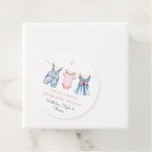 かわいいデニムブルージャンガールサンキューデュース フェイバータグ (インサイチュ)