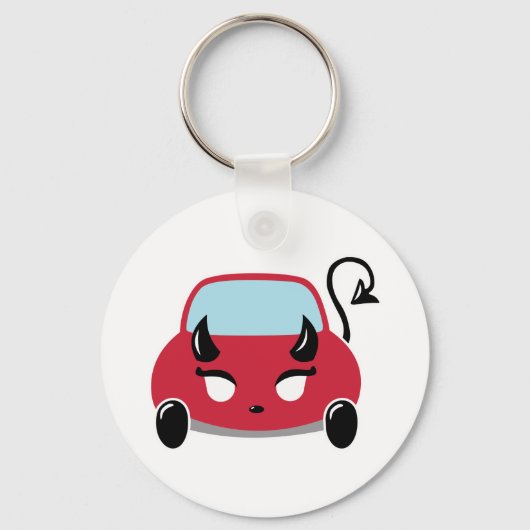 かわいいデビルカー キーホルダー (正面)
