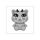 かわいいデビルキャット ラバースタンプ (インプリント)