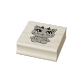 かわいいデビルキャット ラバースタンプ (スタンプ)