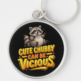 かわいいデブアライグマは凶暴 キーホルダー
