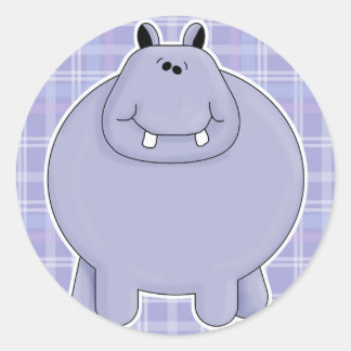 かわいいデブカバ ラウンドシール