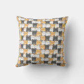 かわいいデブ猫の落書き クッション (裏面)