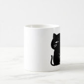 かわいいデブ黒猫 コーヒーマグ コーヒーマグカップ (中央)