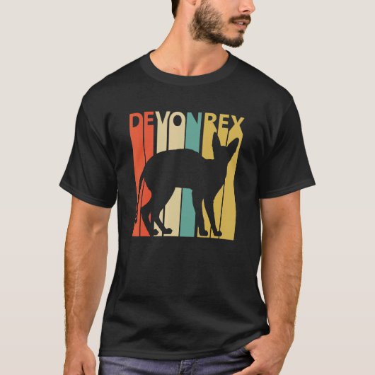 かわいいデボンレックス猫 Tシャツ (正面)