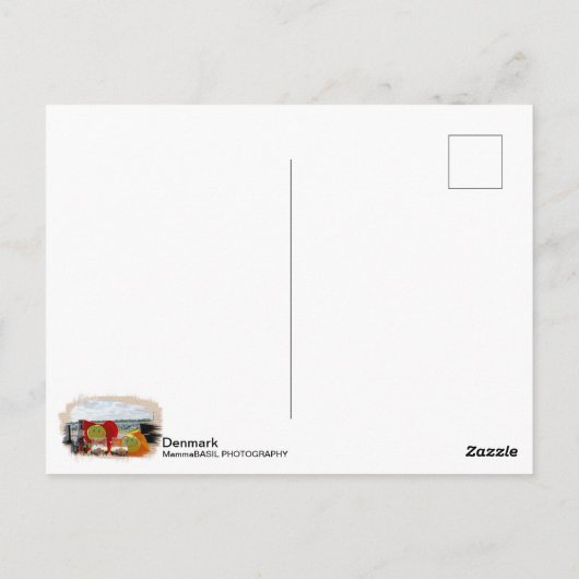かわいいデンマークのポストカード。 ポストカード (裏面)