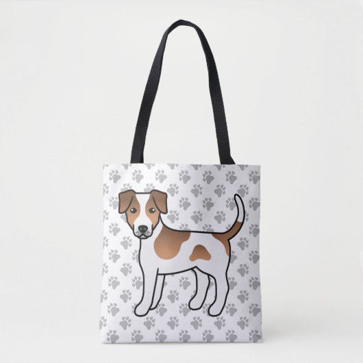 かわいいデンマークスウェーデン牧羊犬のキャラクター トートバッグ (正面)