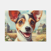かわいいトイキツネテリア絵画ズ ドアマット (正面)