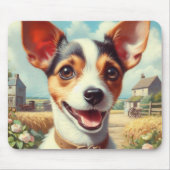 かわいいトイキツネテリア絵画ズ マウスパッド (正面)