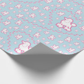 かわいいトイプードルパターン子供の包装紙 ラッピングペーパー (角)
