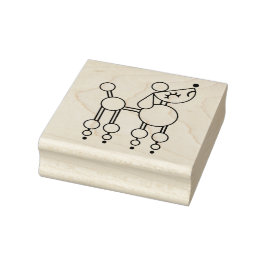 かわいいトイプードル漫画ウッドアートスタンプ ラバースタンプ