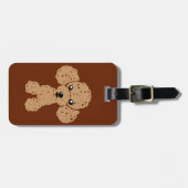 かわいいトイプードル ラゲッジタグ (正面横)