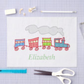 かわいいトイ列車 薄葉紙 (クラフト)