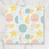 かわいいトゥインクルリトルスター子供部屋韻ベビーシャワー フェイバータグ (裏面)