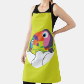 かわいいトゥーカン | Love Toucans | おもしろい Birds Mug Servi エプロン (インサイチュ)
