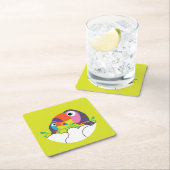かわいいトゥーカン | Love Toucans | おもしろい Birds Mug Servi スクエアペーパーコースター (インサイチュ)