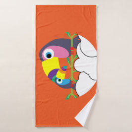 かわいいトゥーカン | Love Toucans | おもしろい Birds Mug Servi バスタオル