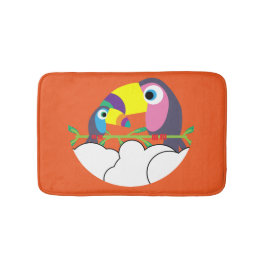 かわいいトゥーカン | Love Toucans | おもしろい Birds Mug Servi バスマット