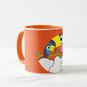 かわいいトゥーカン | Love Toucans | おもしろい Birds Mug Servi マグカップ (正面左)