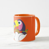 かわいいトゥーカン | Love Toucans | おもしろい Birds Mug Servi マグカップ (正面右)