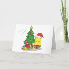 かわいいトウモロコシのクリスマスツリーの装飾 シーズンカード